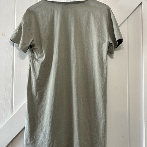 Everlane Organic Cotton Olive Green Polo Shirtdress with White Collar Size Small - Picture 5 of 11